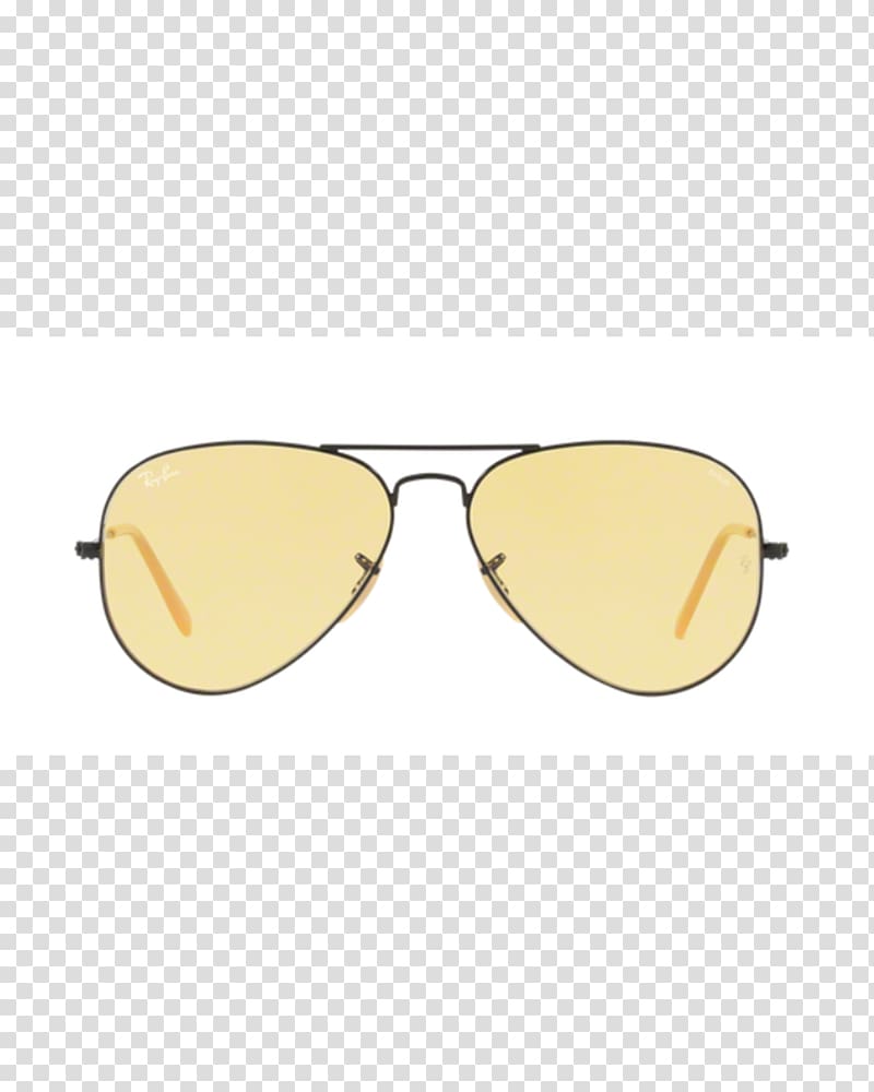 Aviator sunglasses Ray-Ban Aviator Classic, Yellow rays transparent background PNG clipart