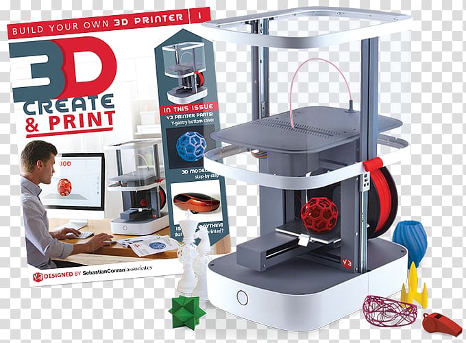3D printing 3D Printers 3D computer graphics, printer transparent background PNG clipart