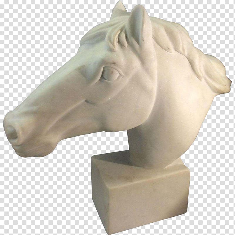 Marble sculpture Horse Stone carving, horse transparent background PNG clipart