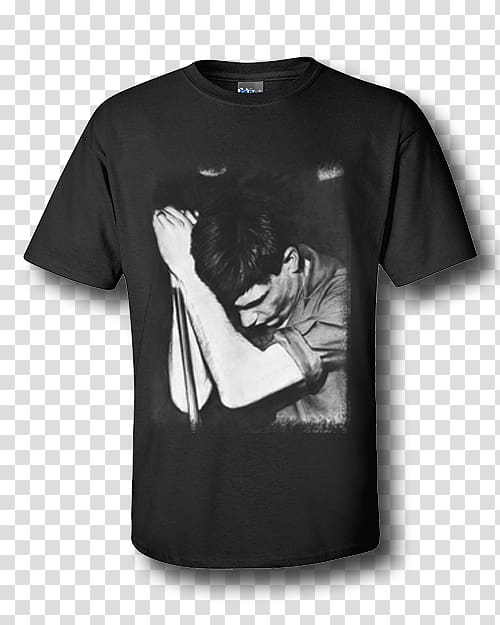 T-shirt Unknown Pleasures Ian Curtis & Joy Division, T-shirt transparent background PNG clipart