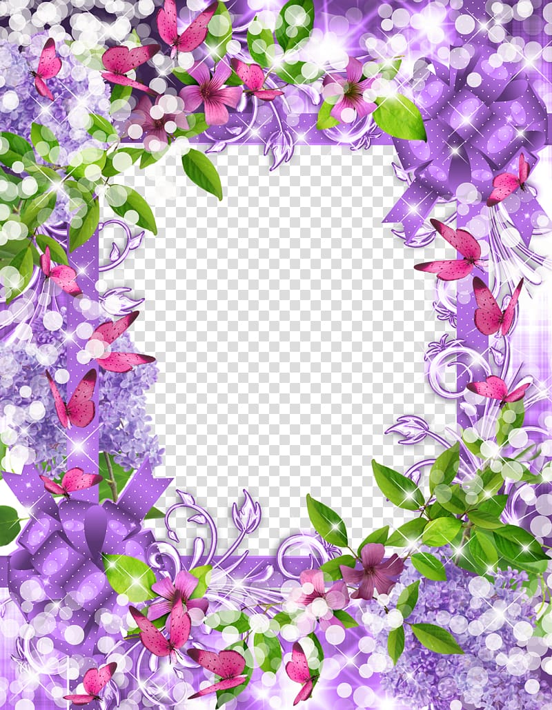 Lilac frame, Mood Frame transparent background PNG clipart