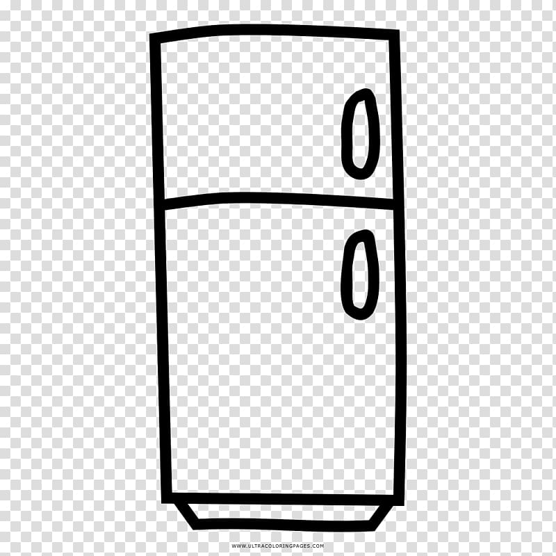 Refrigerator Drawing Coloring book Line art Doodle, refrigerator transparent background PNG clipart