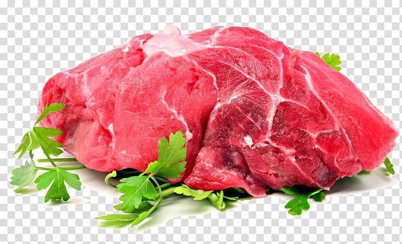 Beefsteak Raw meat, A pile of raw meat transparent background PNG clipart