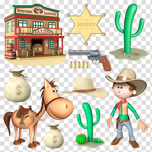 Cowboy American frontier Sheriff Woody , delivery boy transparent background PNG clipart