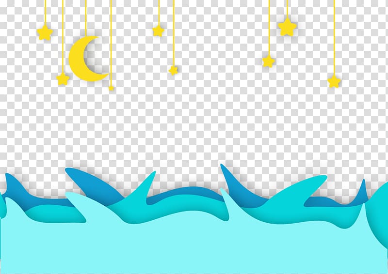 , Painted stars water waves transparent background PNG clipart