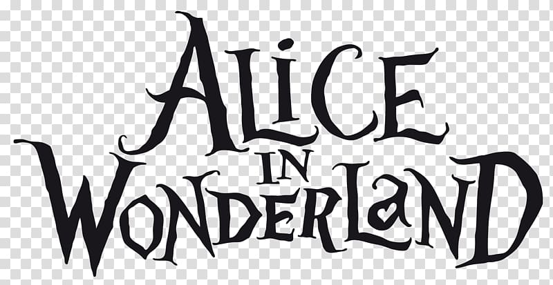 Alice in Wonderland illustration, Alice In Wonderland Logo transparent background PNG clipart