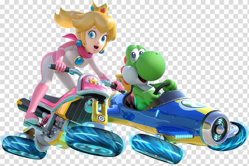 two frog and female character , Mario Kart 8 Deluxe Mario Kart Wii Super Mario Kart Mario Bros., Mario Kart transparent background PNG clipart