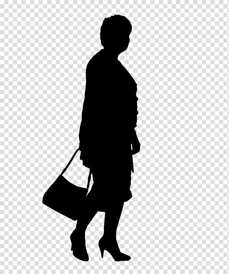 bag lady silhouette transparent background PNG clipart