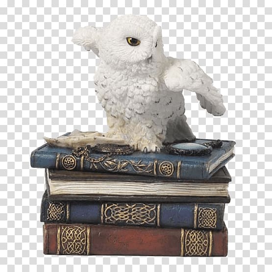Snowy owl Box Book Figurine, owl transparent background PNG clipart