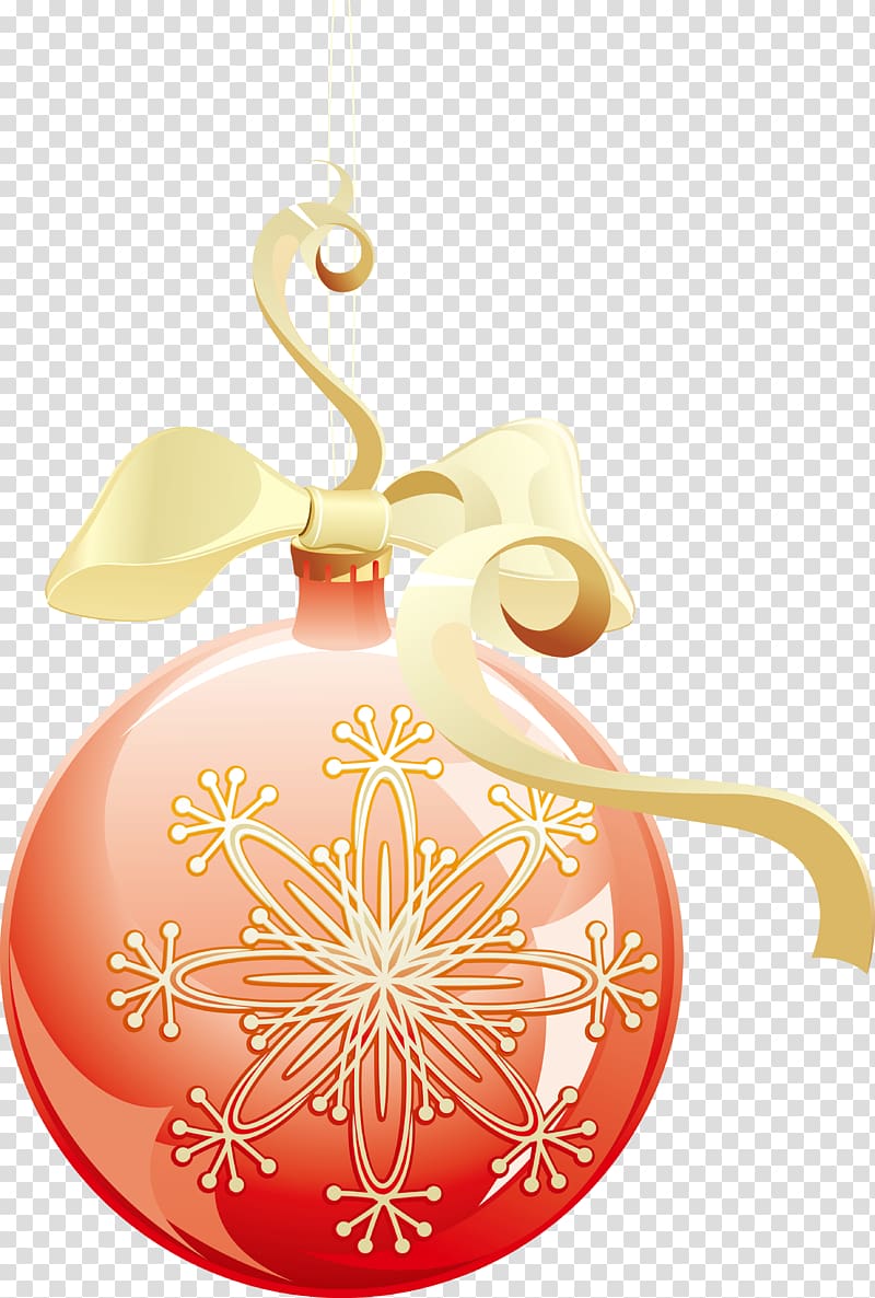 Christmas ornament Ball Snowflake, bulb transparent background PNG clipart