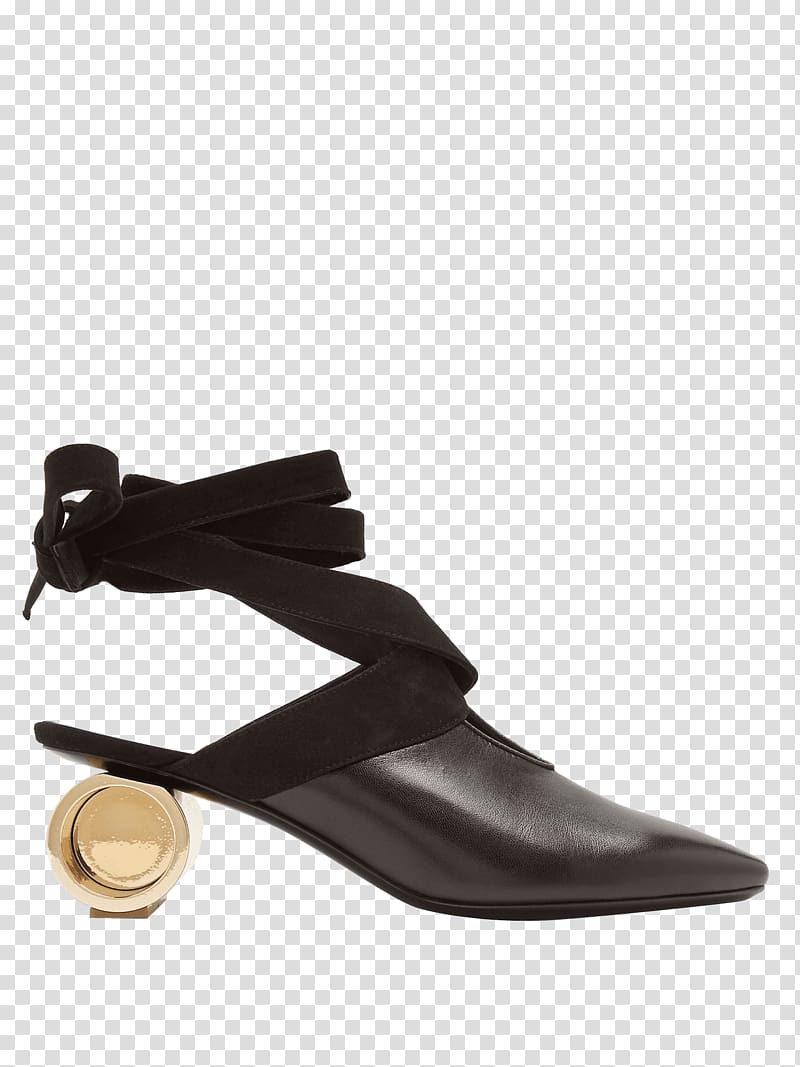 Cylinder canvas and leather mules Shoe JW Anderson Clothing, sandal transparent background PNG clipart