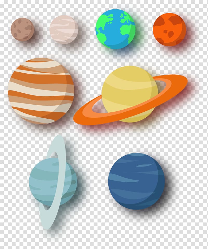 nine planet illustrations, Euclidean Adobe Illustrator , Planet transparent background PNG clipart