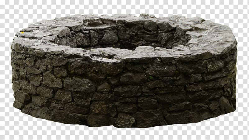 Water well pump Stone wall Well drilling, stones and rocks transparent background PNG clipart