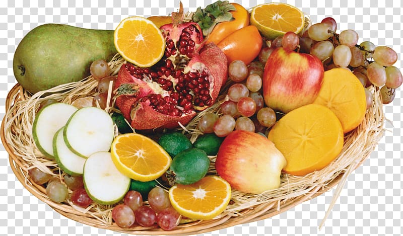 Fruit Vegetarian cuisine Vegetable, Harvest fruit plate transparent background PNG clipart