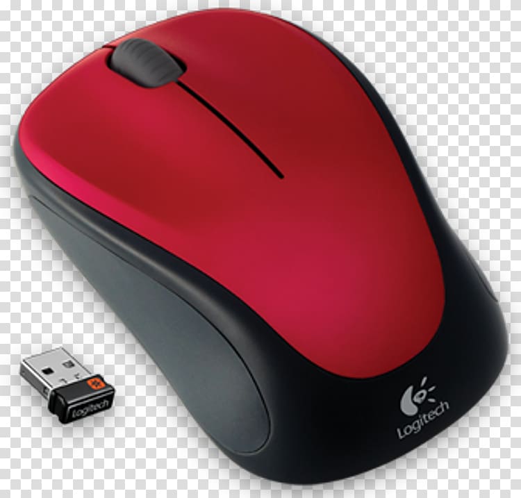 Computer mouse Logitech M325 Logitech Unifying receiver Optical mouse, Computer Mouse transparent background PNG clipart