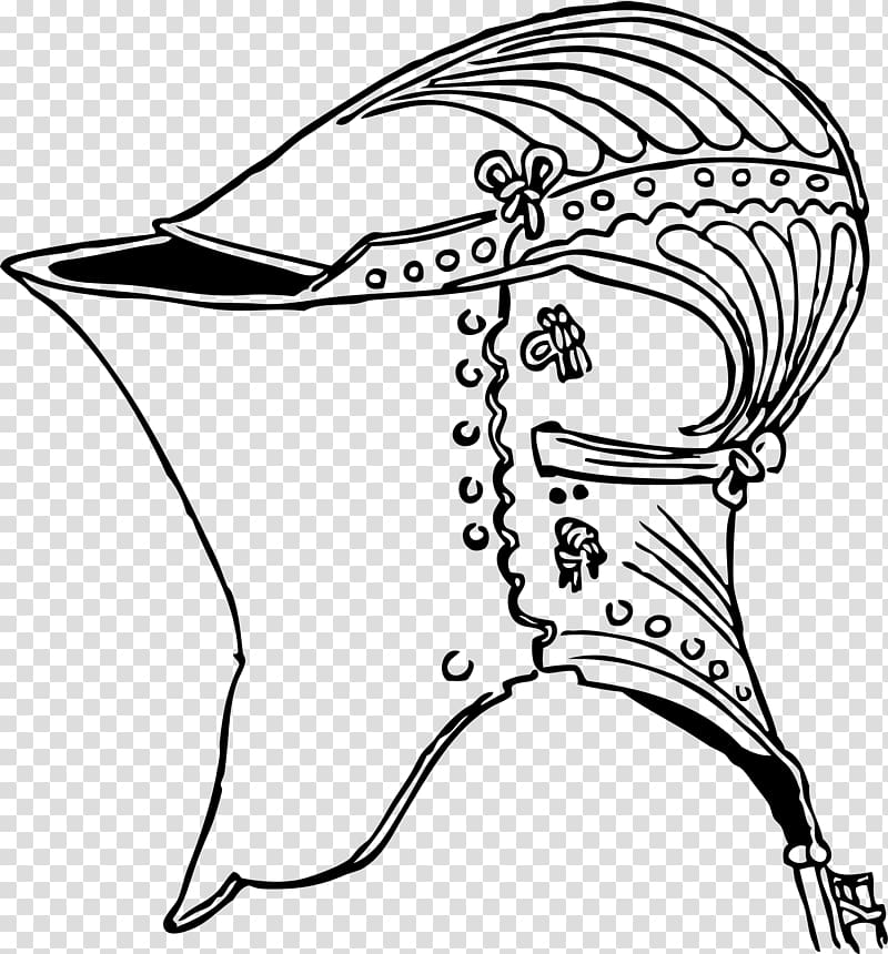 Middle Ages Knight Components of medieval armour Plate armour , helm transparent background PNG clipart
