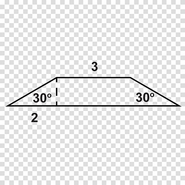 Trapezoid Triangle Area Perimeter Quadrilateral, trapezoid formula transparent background PNG clipart