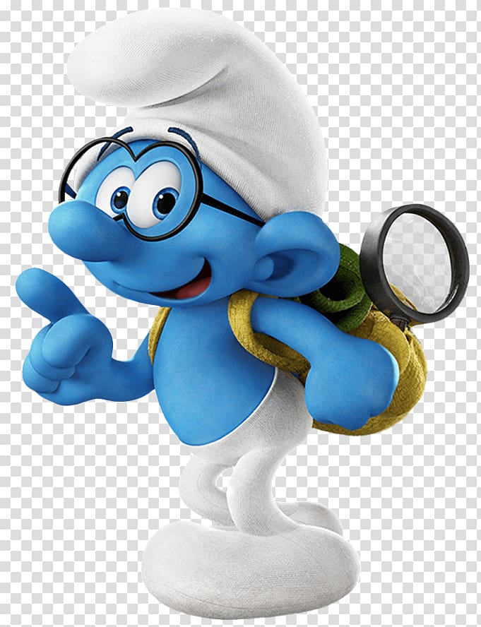 Smurf character art, Brainy Smurf Smurfette Papa Smurf Hefty Smurf Gargamel, lost transparent background PNG clipart