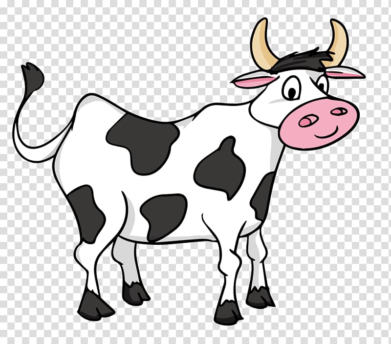 Cartoon Beef cattle , animated cows transparent background PNG clipart