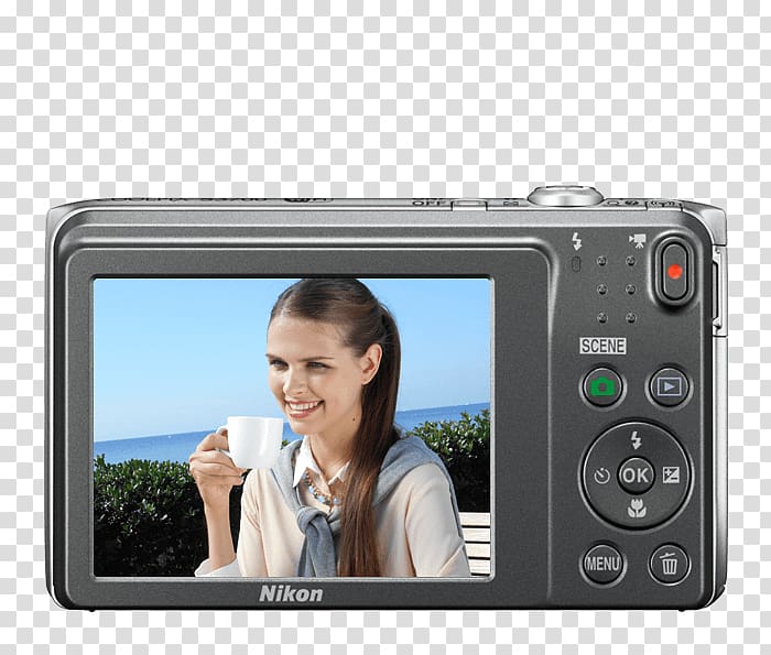 Nikon COOLPIX S3700 Camera lens Mirrorless interchangeable-lens camera Point-and-shoot camera, camera lens transparent background PNG clipart