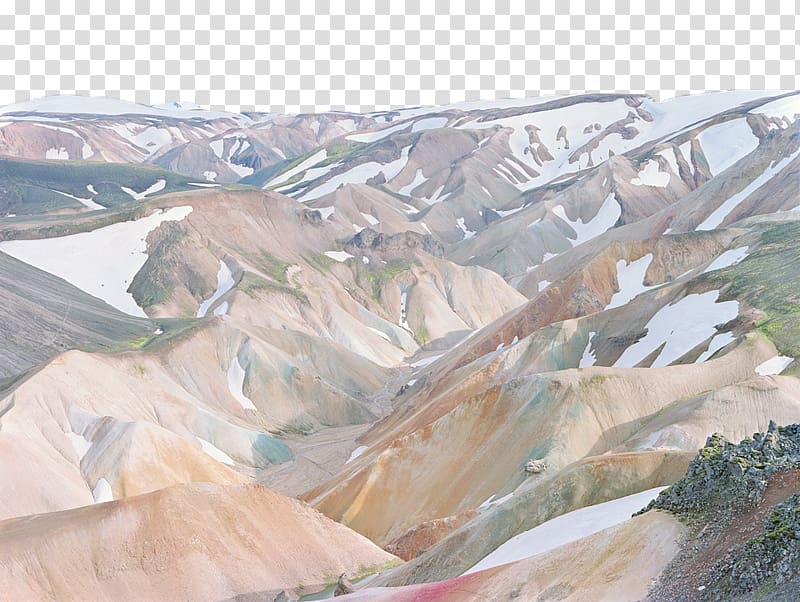 Landscape Art grapher, Can not see the end of the snow-capped mountains transparent background PNG clipart