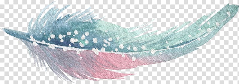blue and pink feather , Feather Blue, feather transparent background PNG clipart