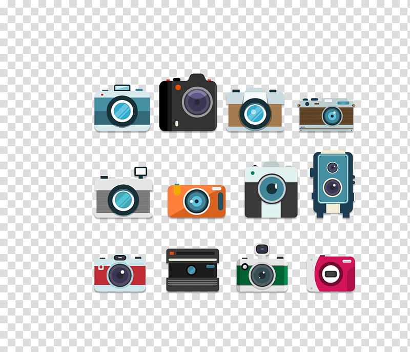 Camera Euclidean Vintage clothing , cartoon camera set transparent background PNG clipart