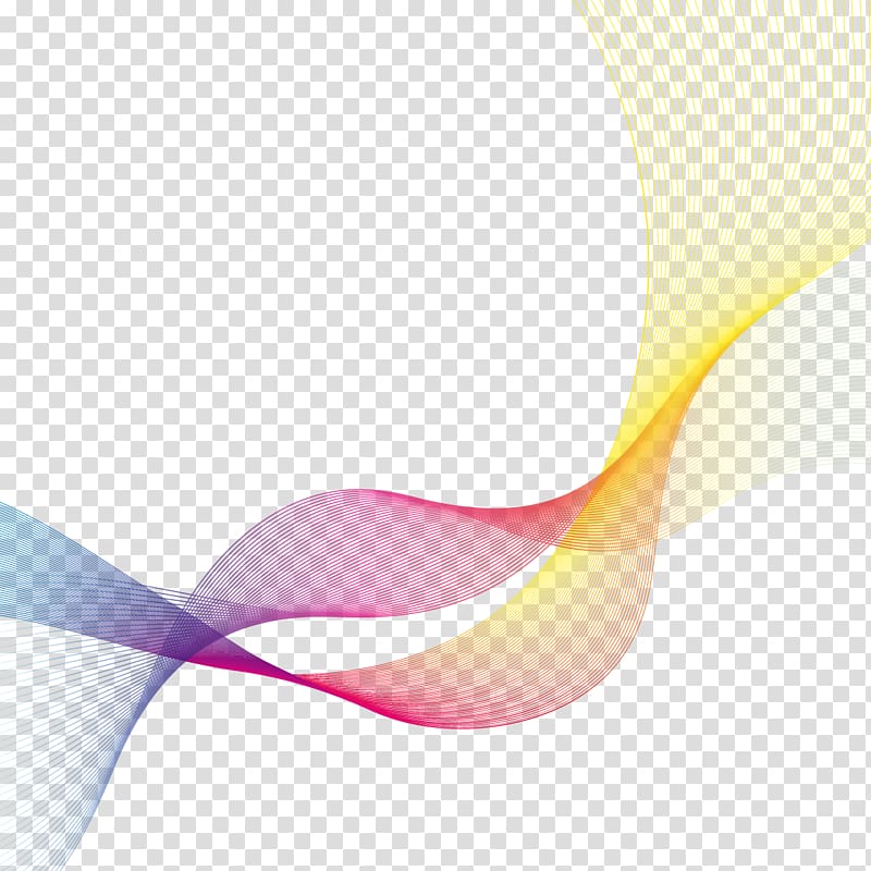 pink, blue, and yellow , Designer, colored lines transparent background PNG clipart