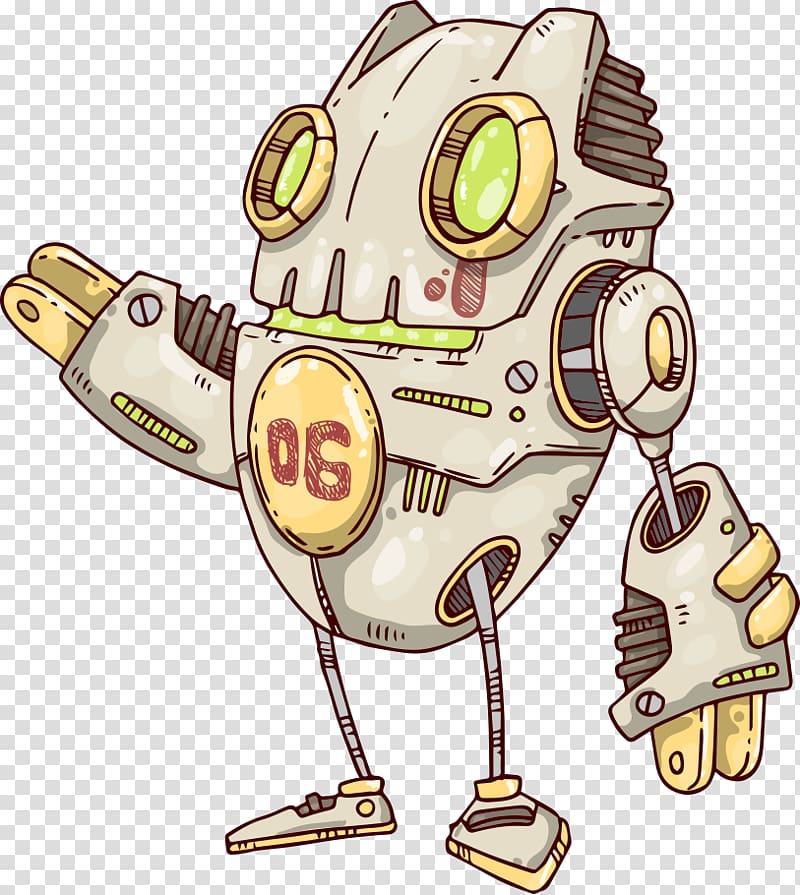 Robot Drawing Coloring book Vecteur, Robot transparent background PNG clipart