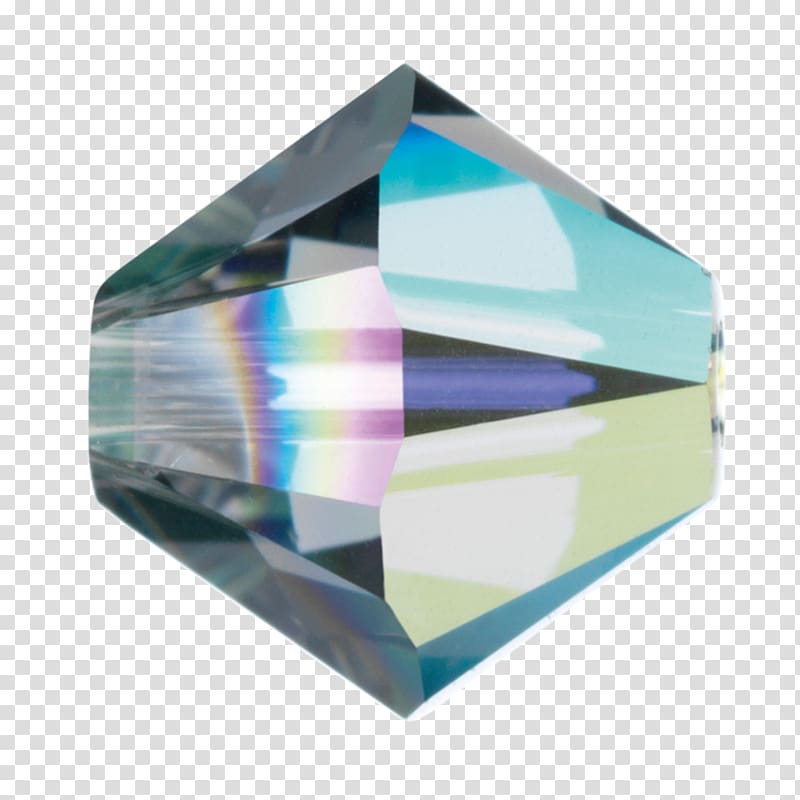 Black Diamond Swarovski AG Bead Bicone Crystal, black beads transparent background PNG clipart