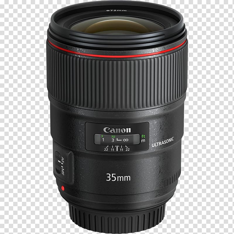Canon EF lens mount Canon EF 35mm lens Camera lens Ultrasonic motor, camera lens transparent background PNG clipart
