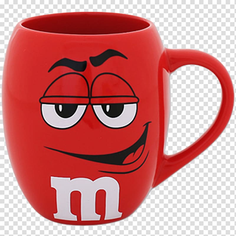 Coffee cup Mug M&Ms Coffee cup, Red mug cup cup transparent background PNG clipart