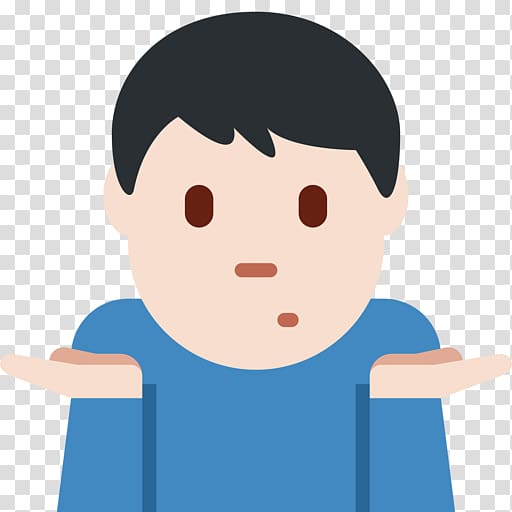 Emojipedia Shrug Face with Tears of Joy emoji Emoticon, Sick man transparent background PNG clipart