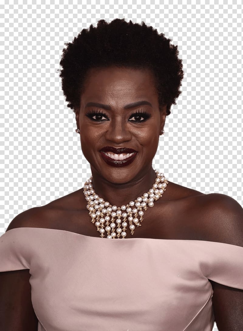 women's white off-shoulder top, Viola Davis Portrait transparent background PNG clipart