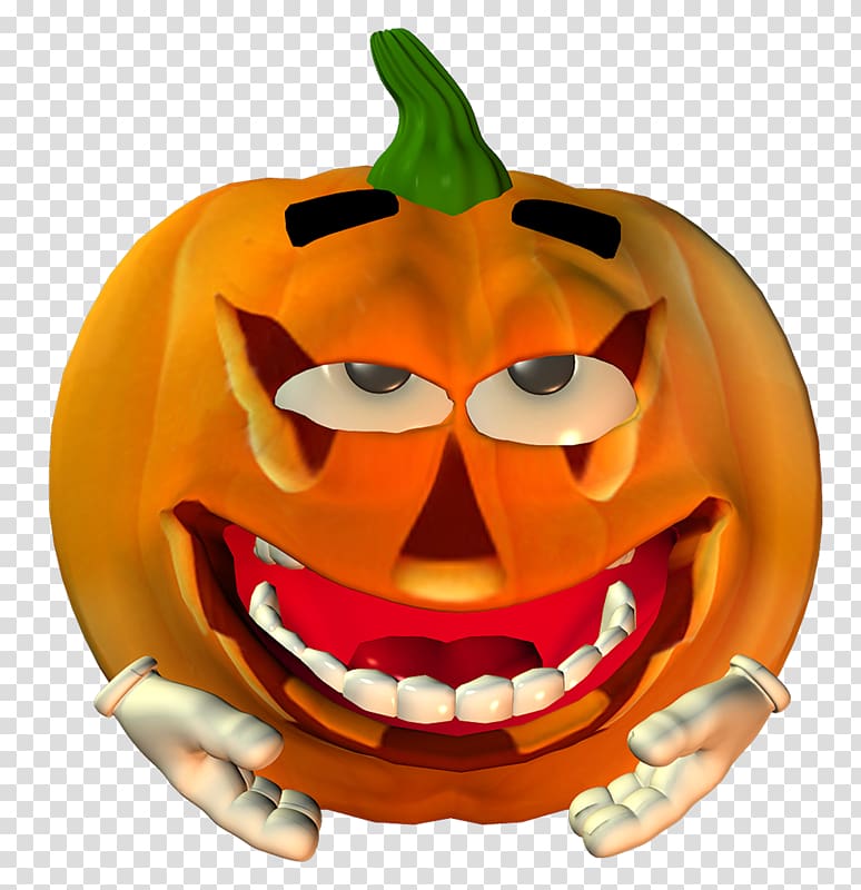 Jack-o\'-lantern Calabaza Pumpkin Smiley Emoticon, smiles transparent background PNG clipart