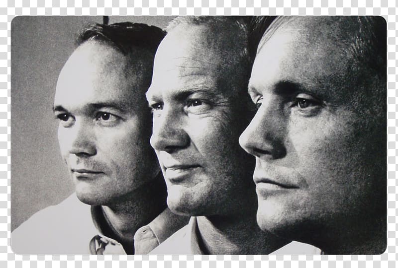 Buzz Aldrin Michael Collins Apollo 11 Neil Armstrong Apollo program, moon transparent background PNG clipart