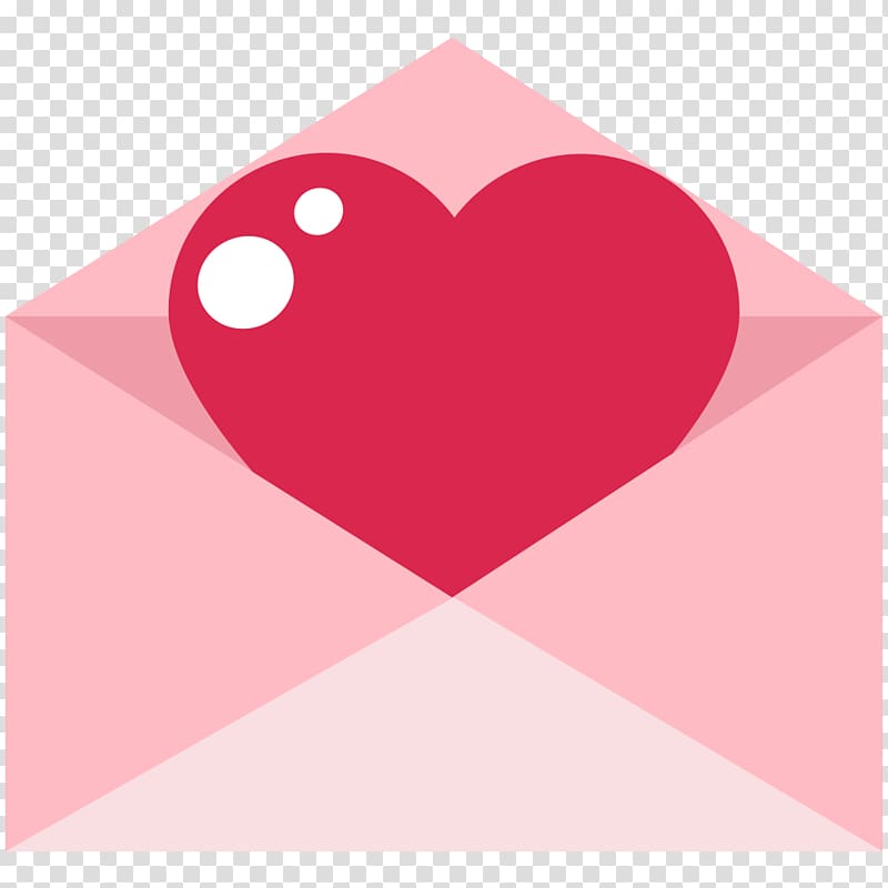 Envelope Icon, Envelope and heart transparent background PNG clipart