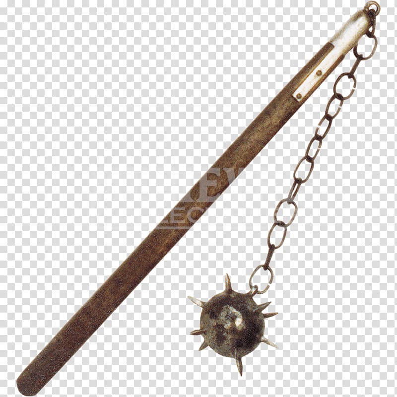 Middle Ages Flail Weapon Mace Sword, weapon transparent background PNG clipart