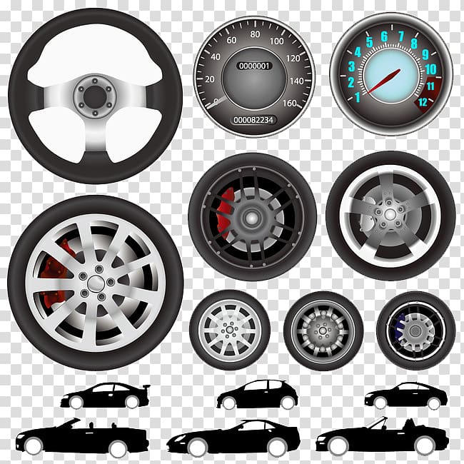 Car Steering wheel Tire, Car accessories steering wheel of instrument transparent background PNG clipart
