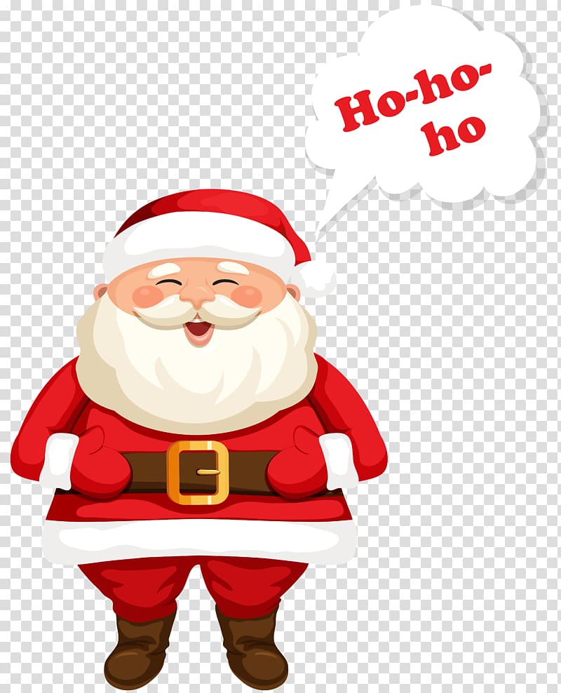 Santa Claus , Santa Claus Christmas ornament Text , Santa Claus Ho-Ho-Ho transparent background PNG clipart