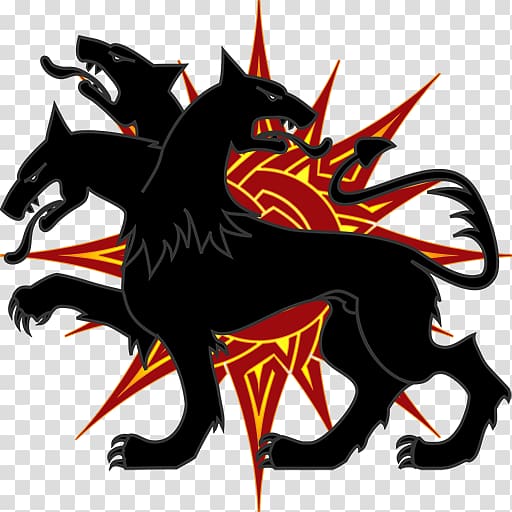 Hades Zeus Cerberus Greek mythology Symbol, Dogs running transparent background PNG clipart