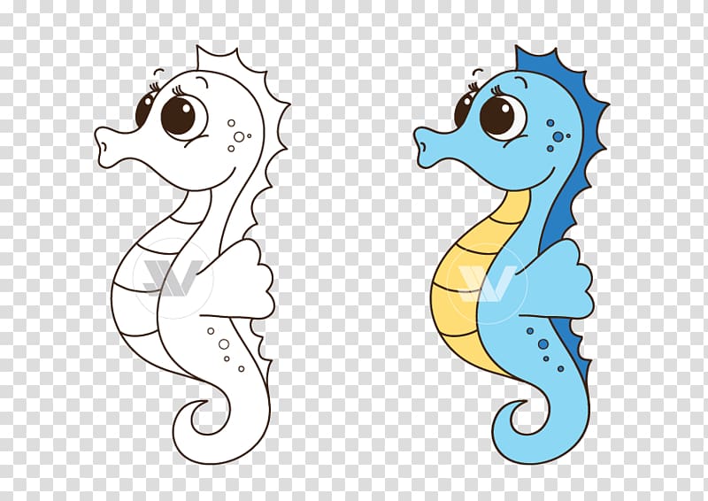 Seahorse Cuteness , under sea transparent background PNG clipart