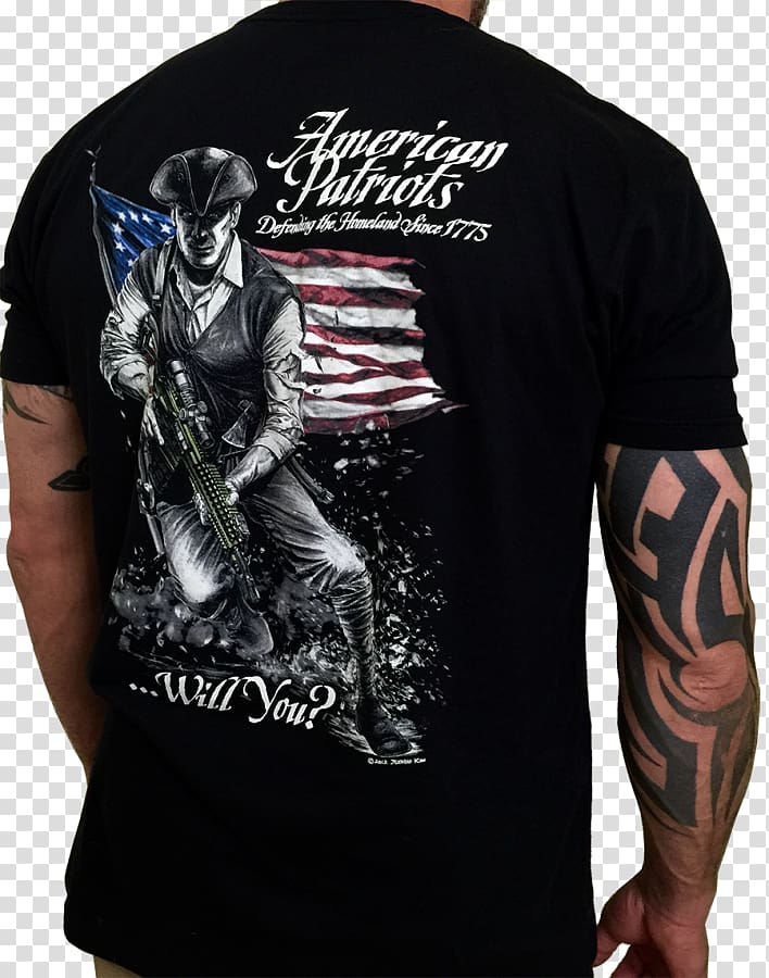 Long-sleeved T-shirt Patriot Ordnance Factory United States, T-shirt transparent background PNG clipart