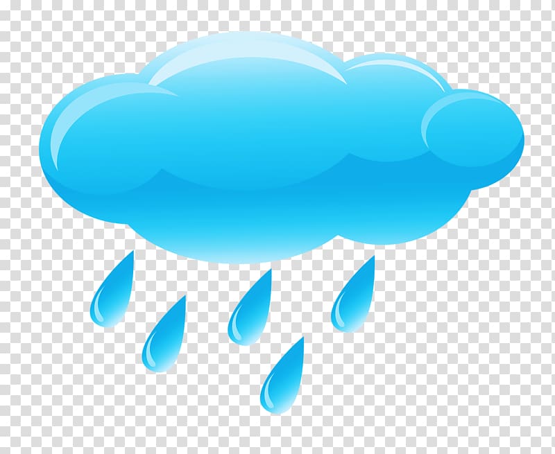 clouds and raindrops transparent background PNG clipart