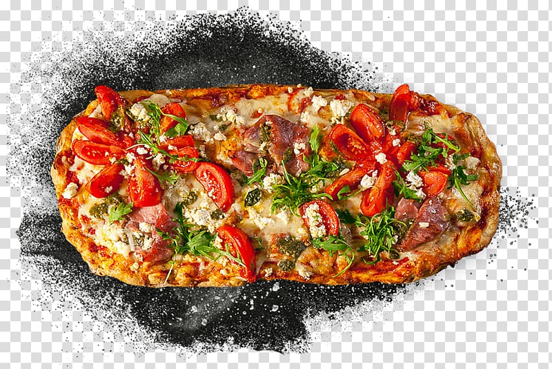 Sicilian pizza Bruschetta Turkish cuisine Mollete, pizza transparent background PNG clipart