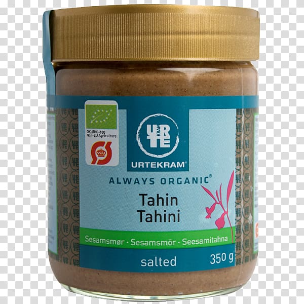 Organic food Tahini Peanut butter Urtekram, tahini transparent background PNG clipart