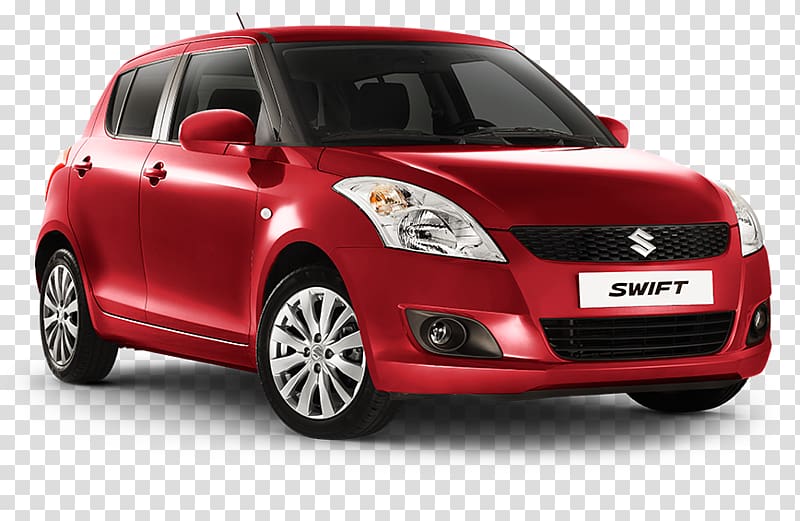 red Suzuki Swift 5-door hatchback, Suzuki Swift Mid-size car City car, Suzuki Swift transparent background PNG clipart