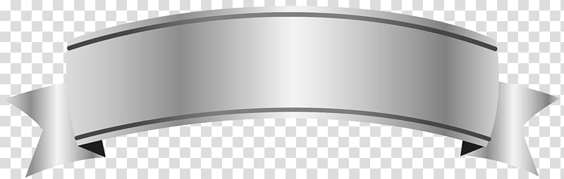 silver ribbon banner transparent background PNG clipart