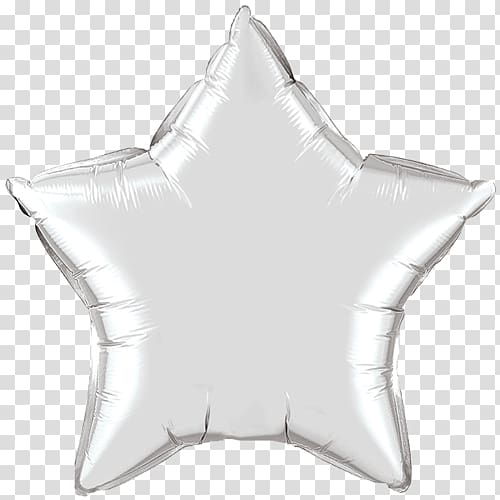 Mylar balloon Party Birthday Color, silver star transparent background PNG clipart