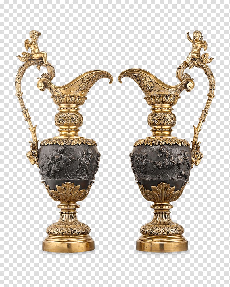 Brass Bronze Vase Metal Glass, Brass transparent background PNG clipart